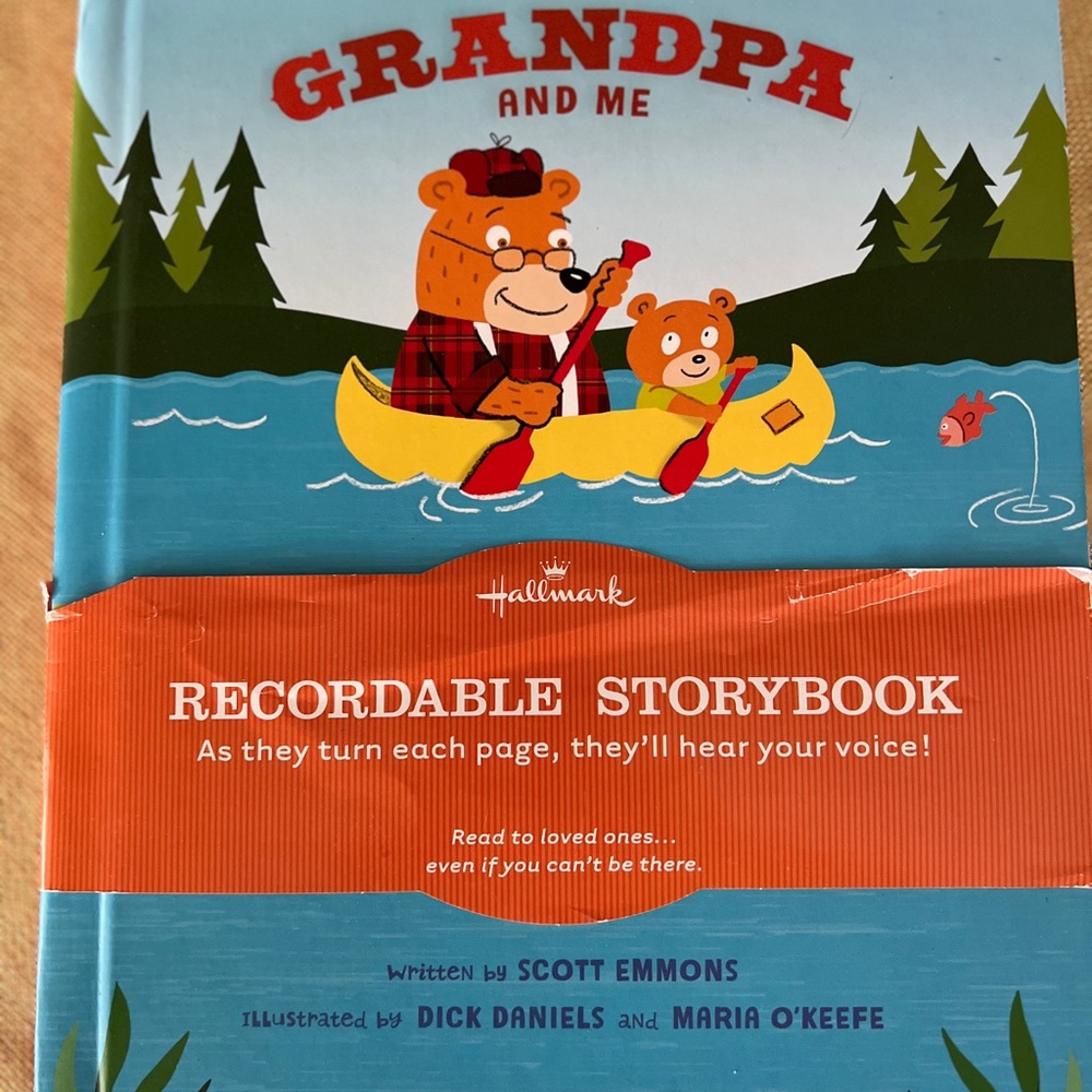 Hallmark Grandpa and Me Recordable Storybook - Blue, Yellow, Red, Orange, Green